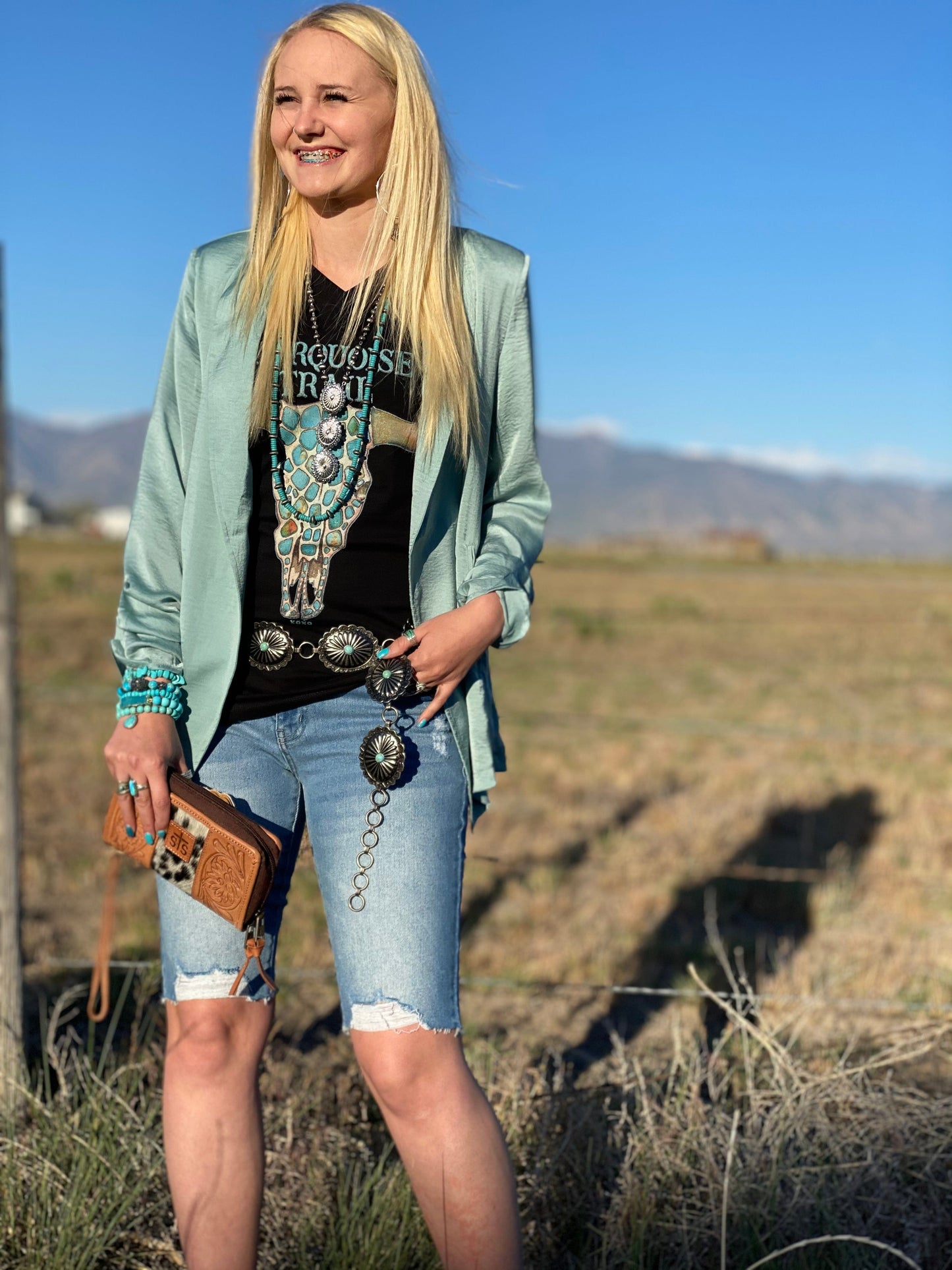 The South of Turquoise Blazer