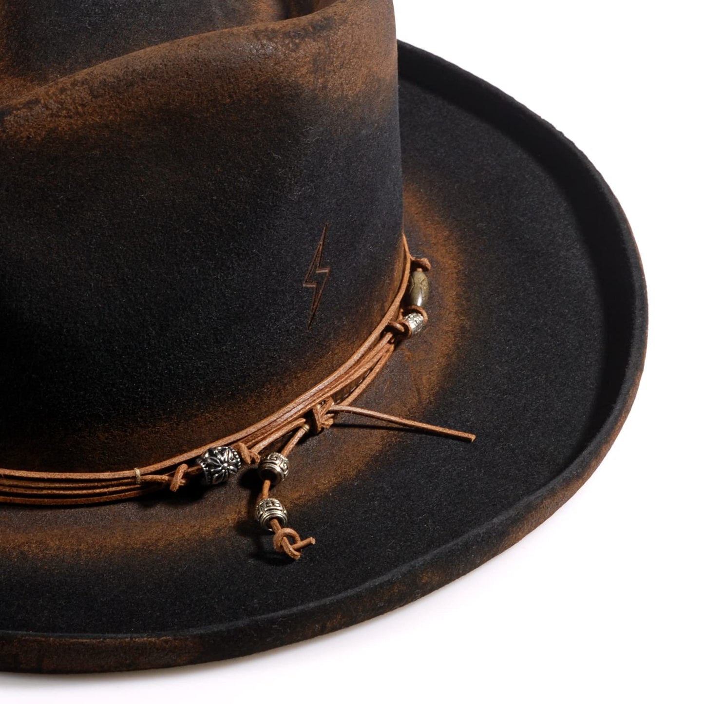 Classic Vintage Distressed Fedora Hat