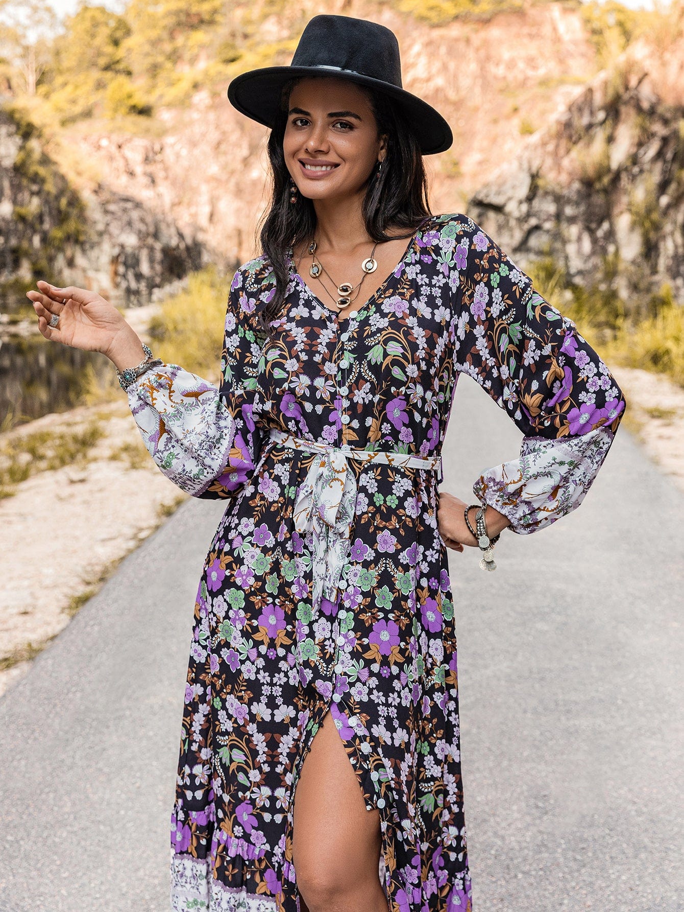 Maya Floral Maxi Dress