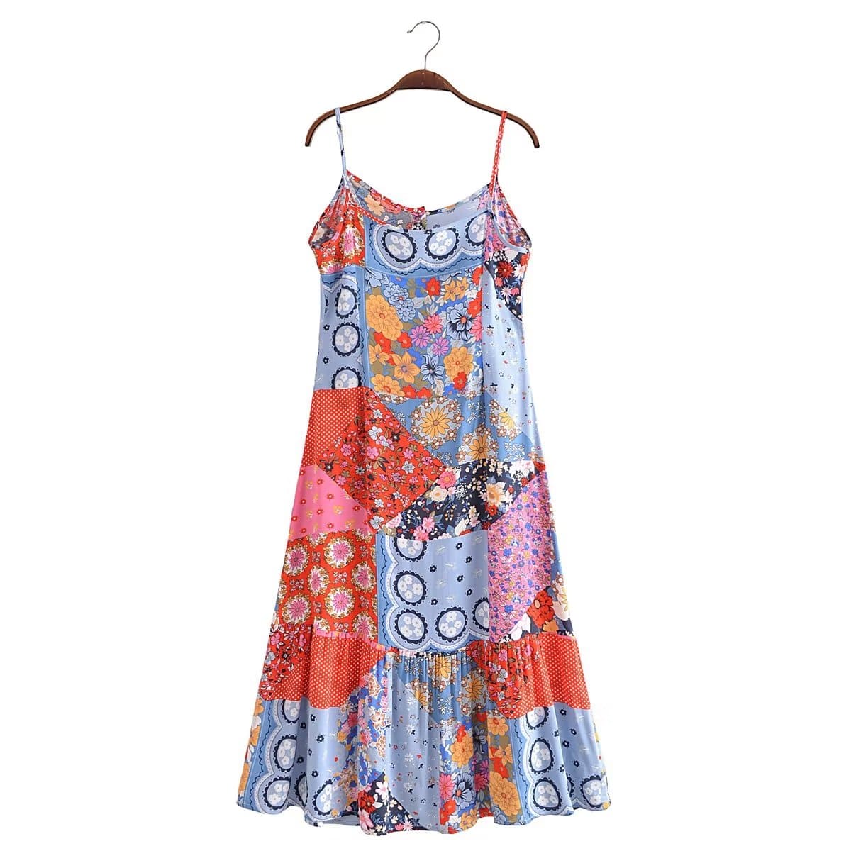 Amabel Boho Midi Dress