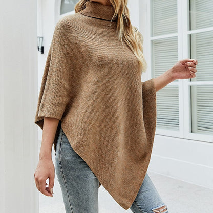 Amaryllis Turtleneck Poncho Sweater