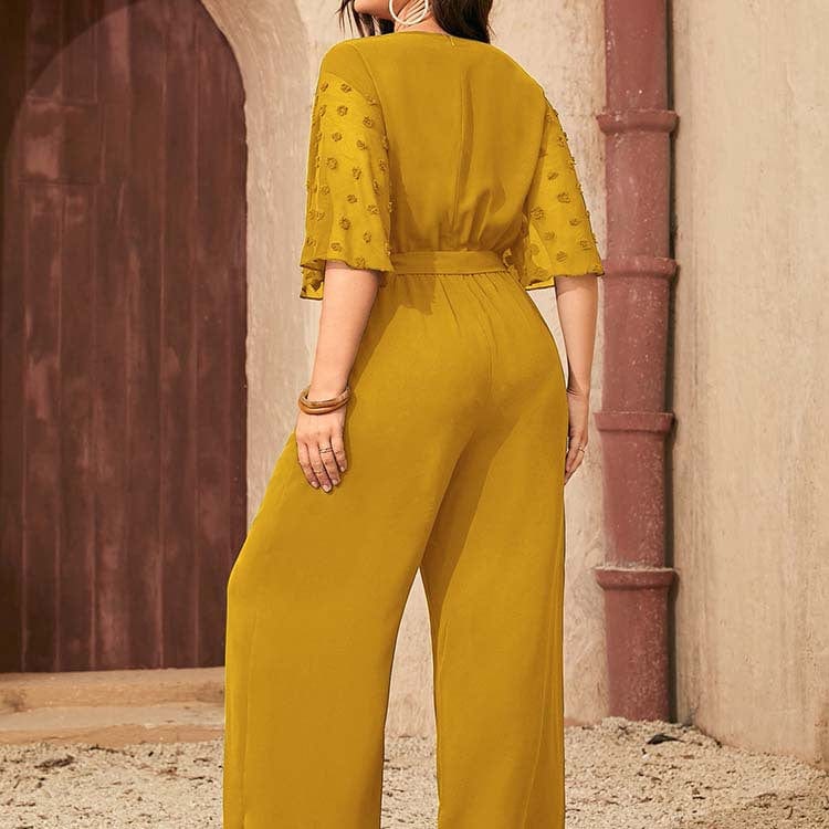 Plus Size Daffodil Boho Jumpsuit