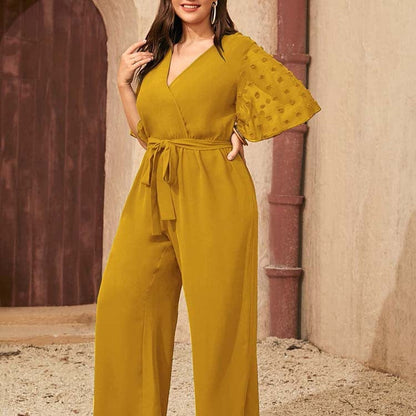 Plus Size Daffodil Boho Jumpsuit