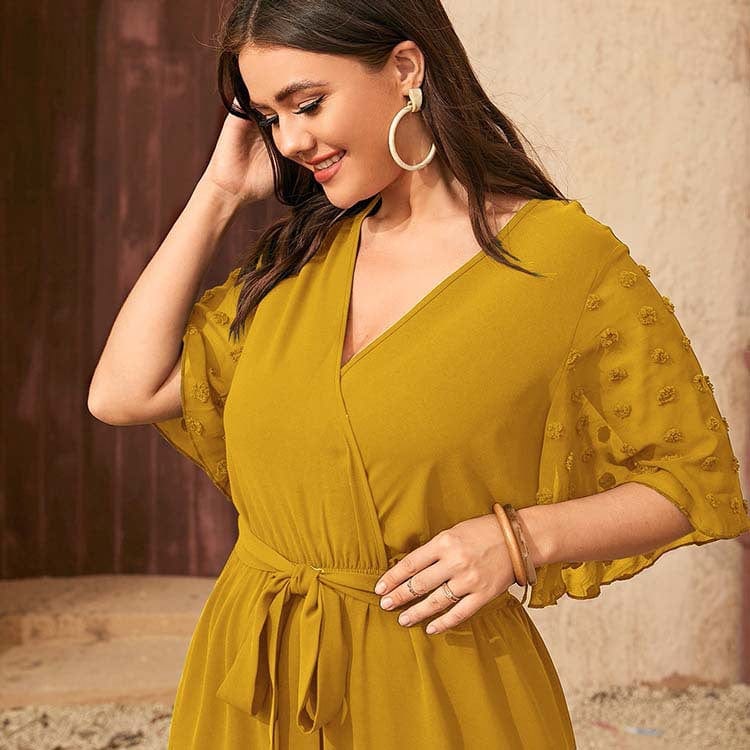 Plus Size Daffodil Boho Jumpsuit