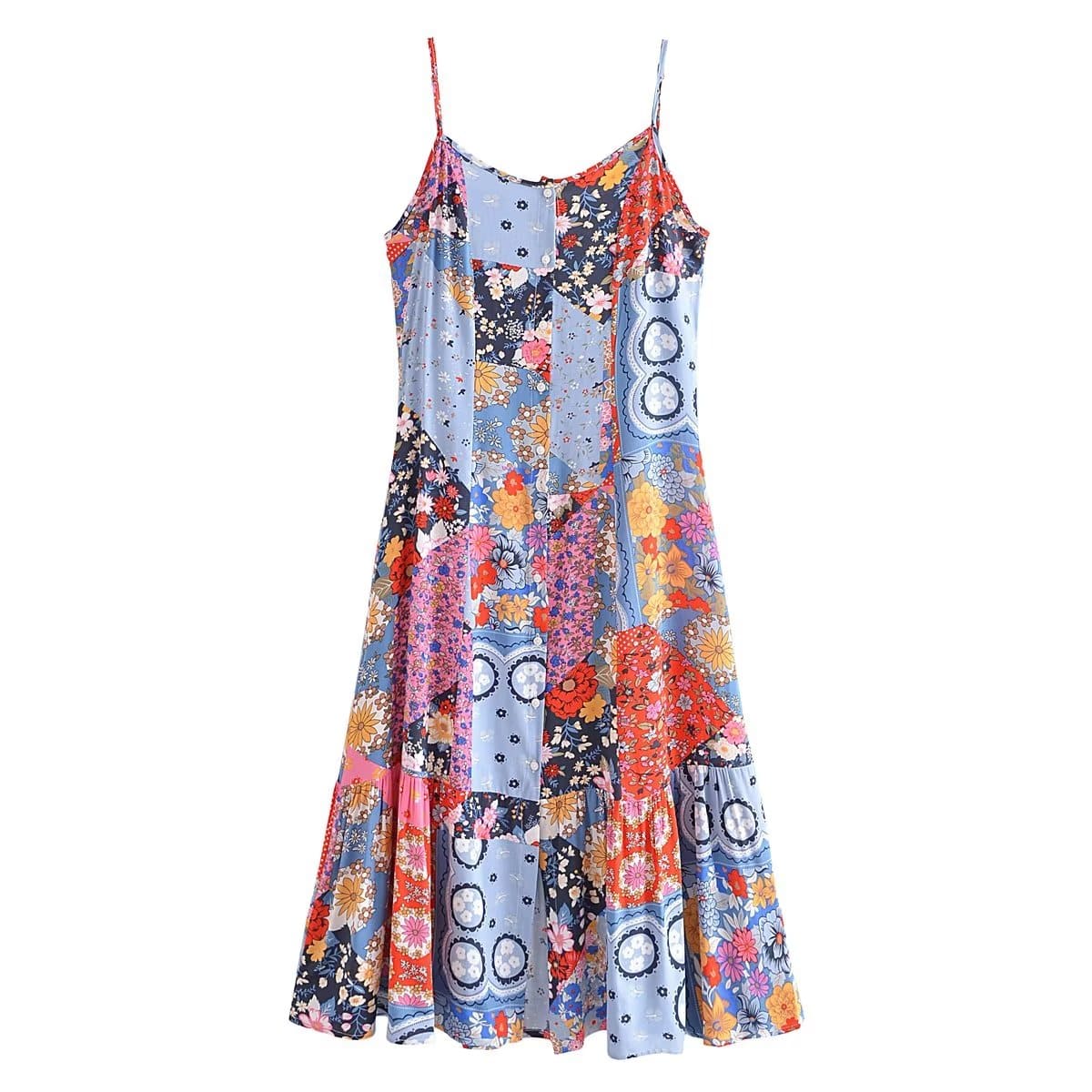 Amabel Boho Midi Dress