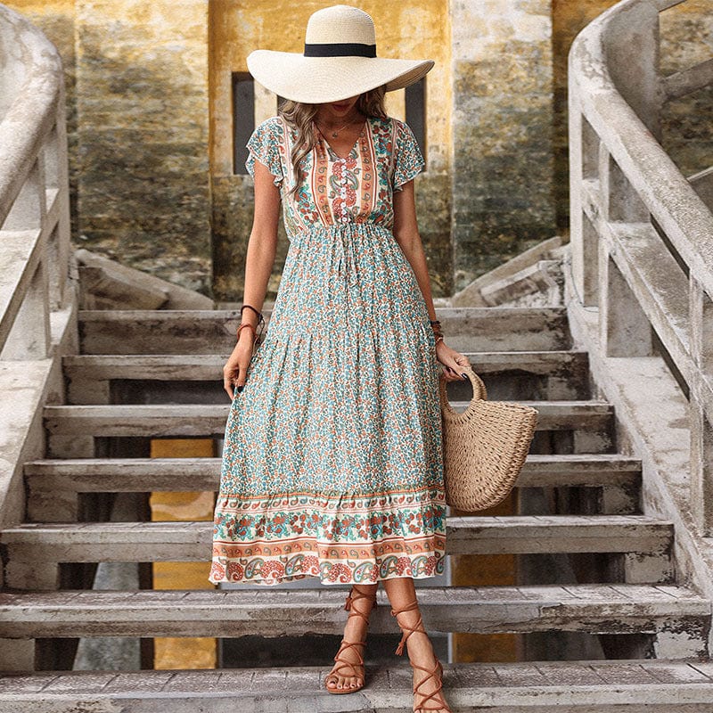 Calliope Boho Maxi Dress