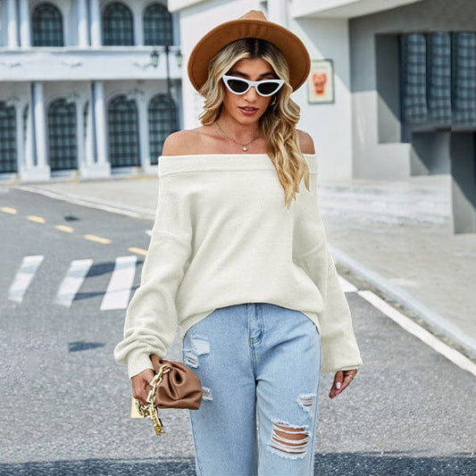 Saffrona Off Shoulder Sweater