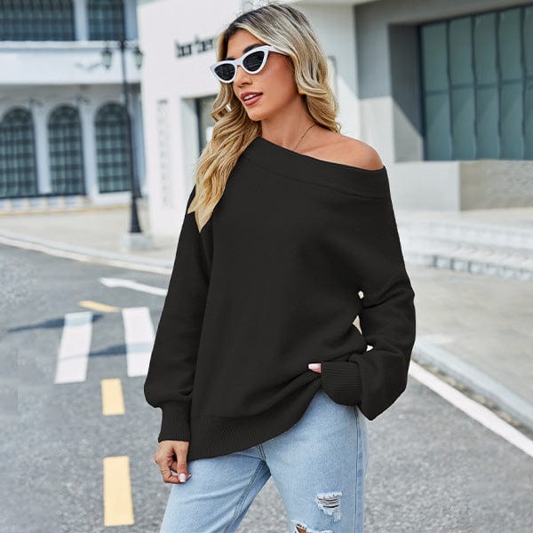 Saffrona Off Shoulder Sweater