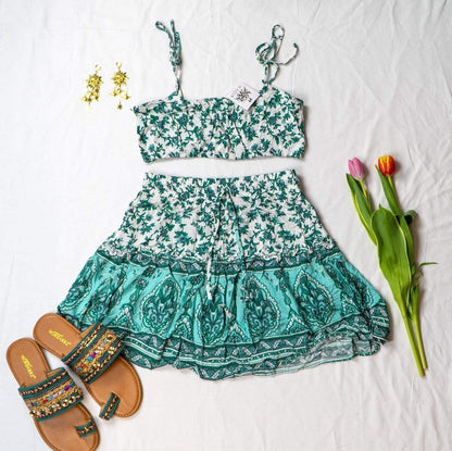 Adair Mini Skirt & Crop Top Set