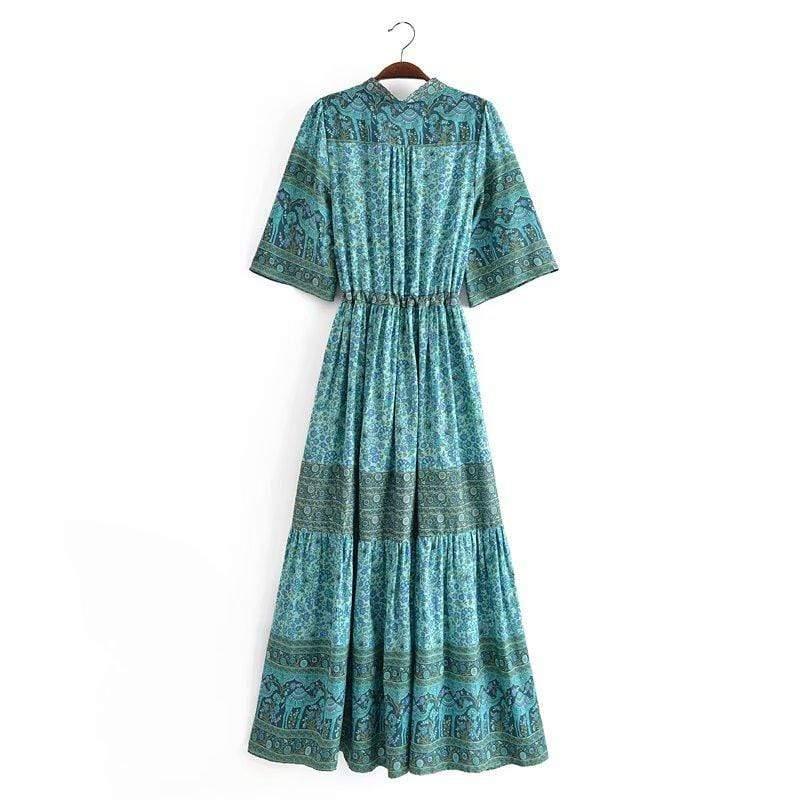 Agnesca Maxi Dress in Green