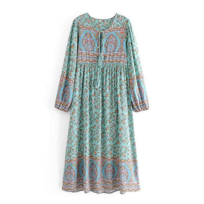 Aiya Green Floral Dress