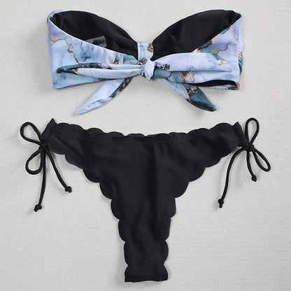 Alandra Marble Print Bikini Set