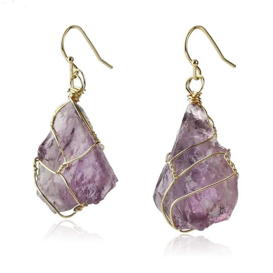 Natural Stone Irregular Shaped Earrings