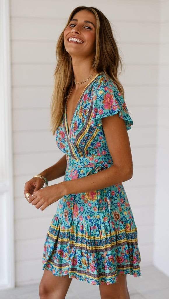 Anemone Floral Mini Dress