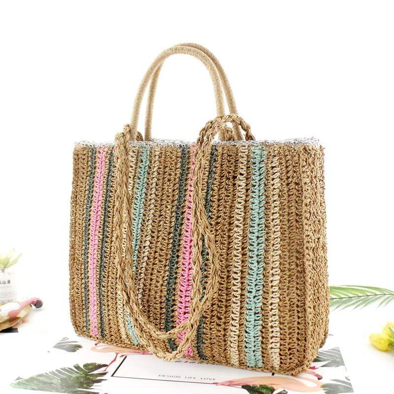 Antonietta Colorful Straw Bag