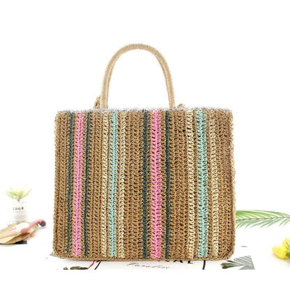 Antonietta Colorful Straw Bag