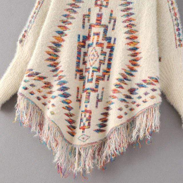 Avery Knitted Poncho