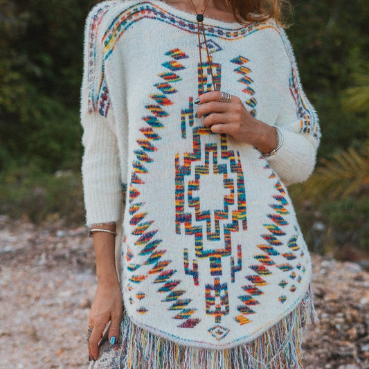 Avery Knitted Poncho