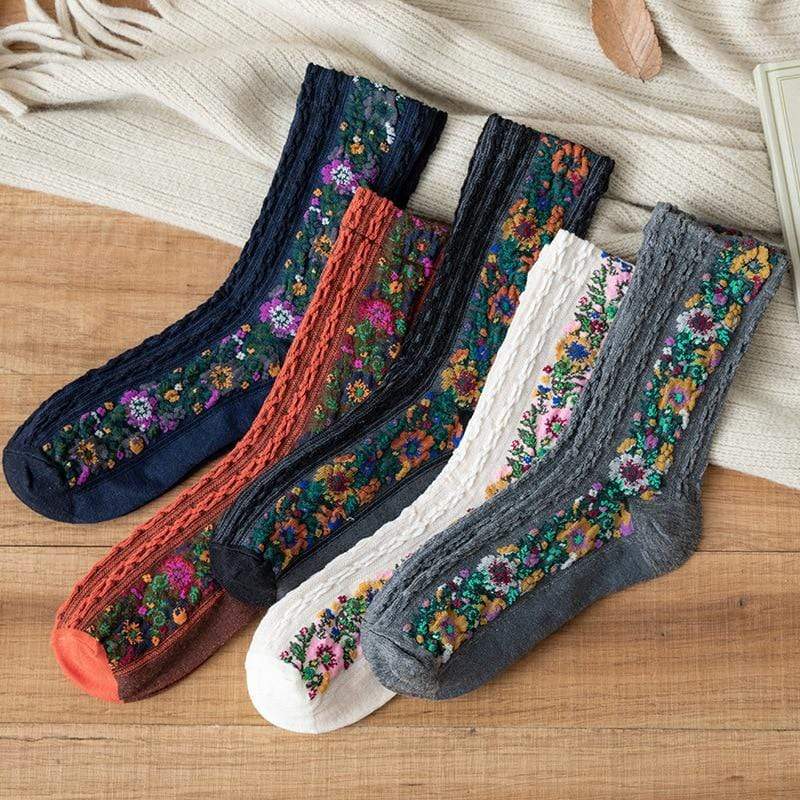 Aviella Floral Warm Socks