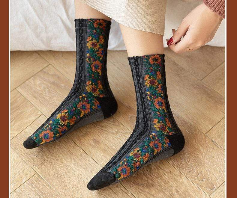 Aviella Floral Warm Socks