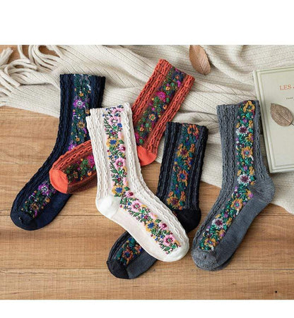 Aviella Floral Warm Socks