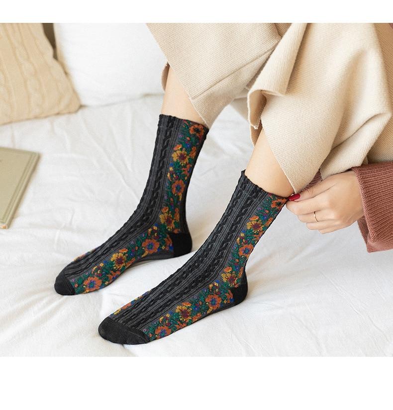 Aviella Floral Warm Socks