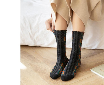 Aviella Floral Warm Socks