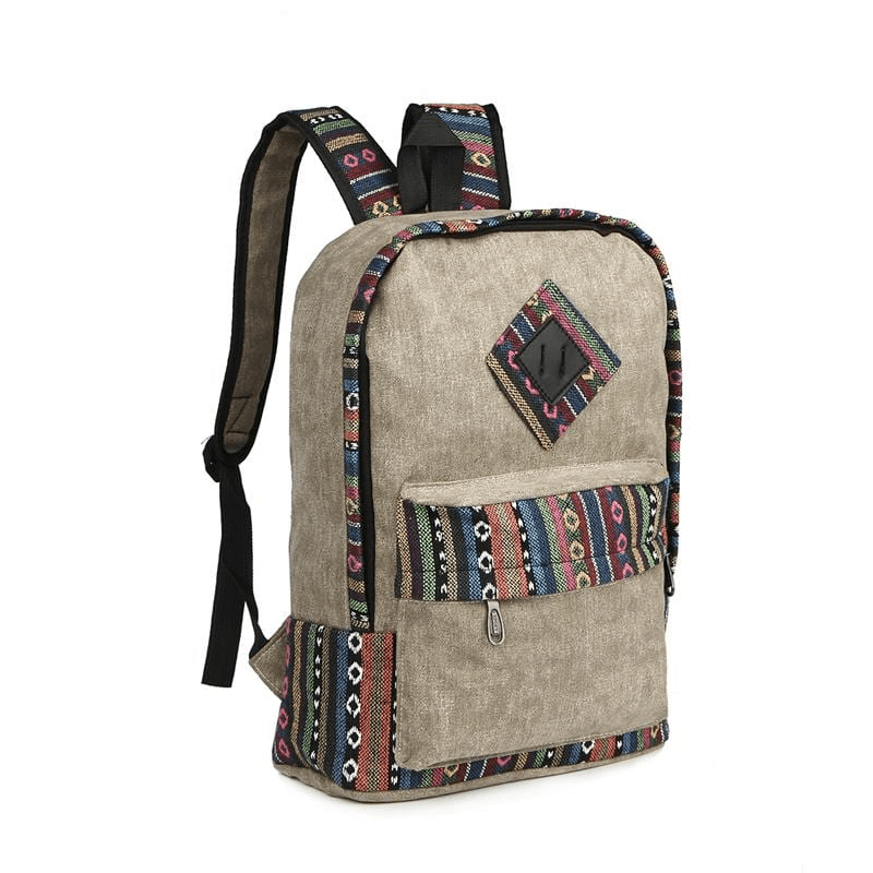 Ethnic Canvas Backpack