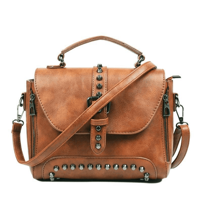 Crossbody Vintage Leather Rivet Shoulder Bag (6 Styles)