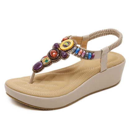 Eden Colorful Wedges Sandals