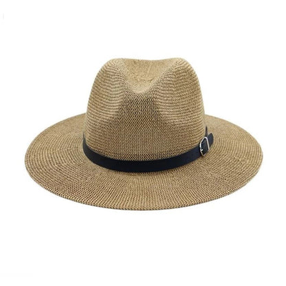 Black Belted Panama Hat