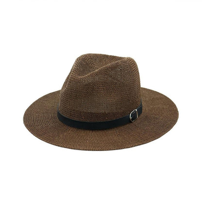 Black Belted Panama Hat