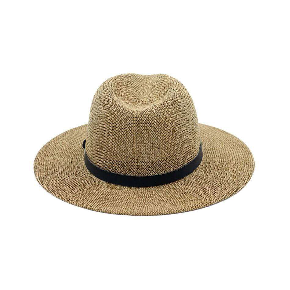 Black Belted Panama Hat