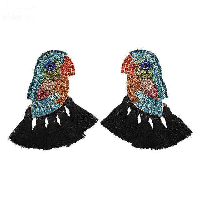 Bird & Tassel Earrings