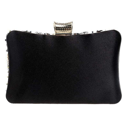 Black Beaded Clutch