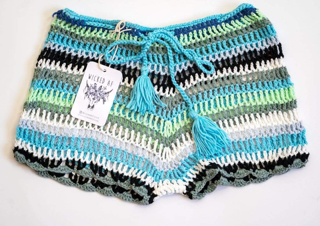 SPICE Colorful Crochet Shorts