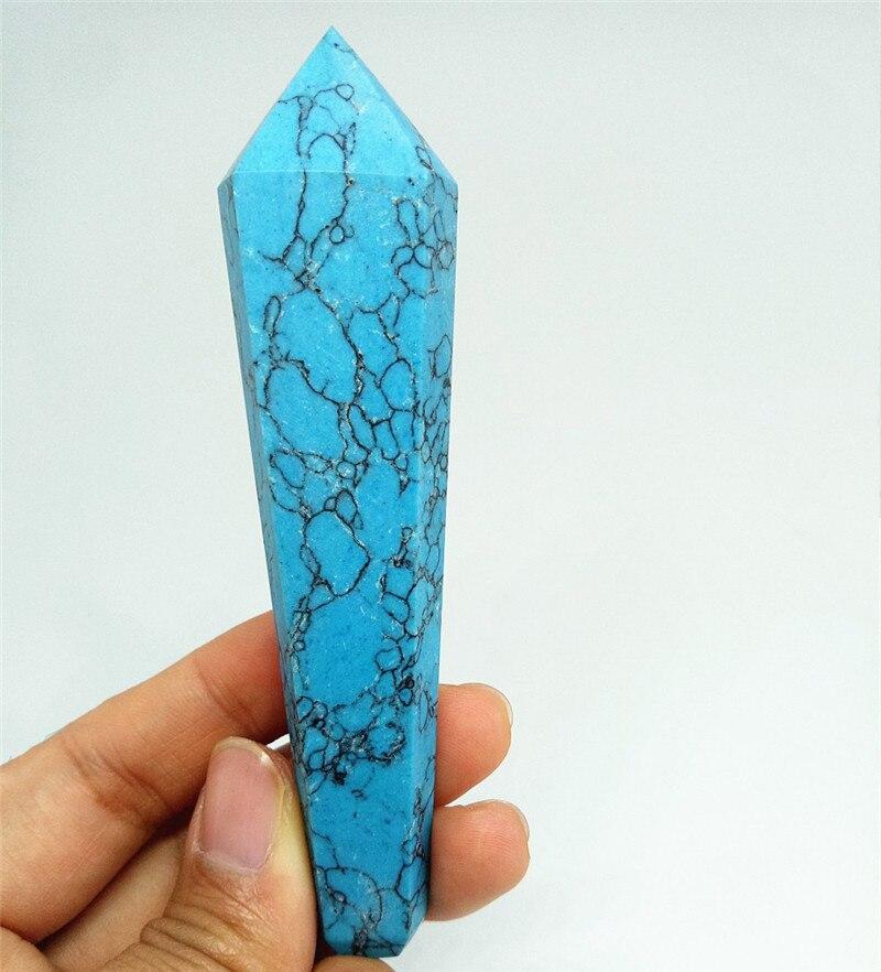 Blue Turquoise Crystal Pipe