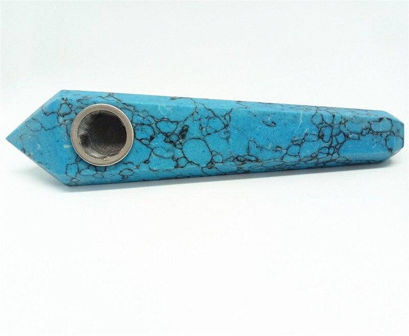 Blue Turquoise Crystal Pipe