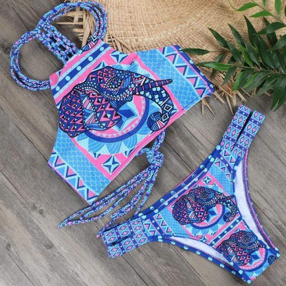 Boho Elephant Bikini Set