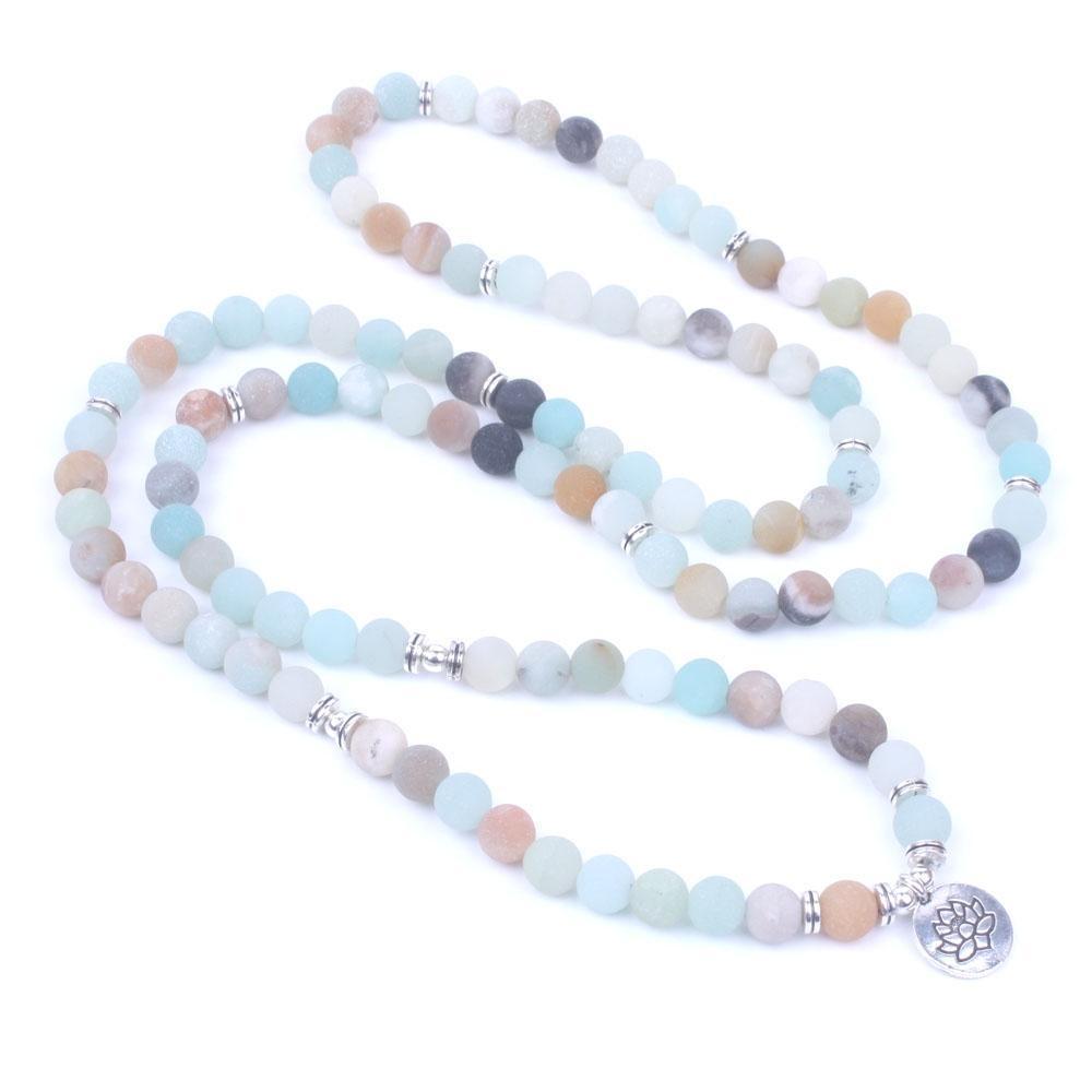 Amazonite Matte Mala Bracelet