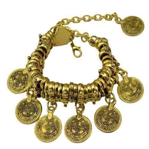 "I am Abundant" Coin Bracelet