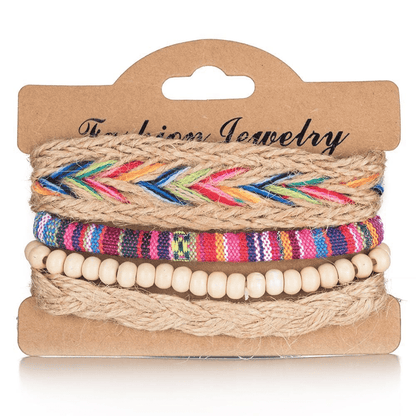 Hippie Multi-Layer Bracelet Set 4pcs