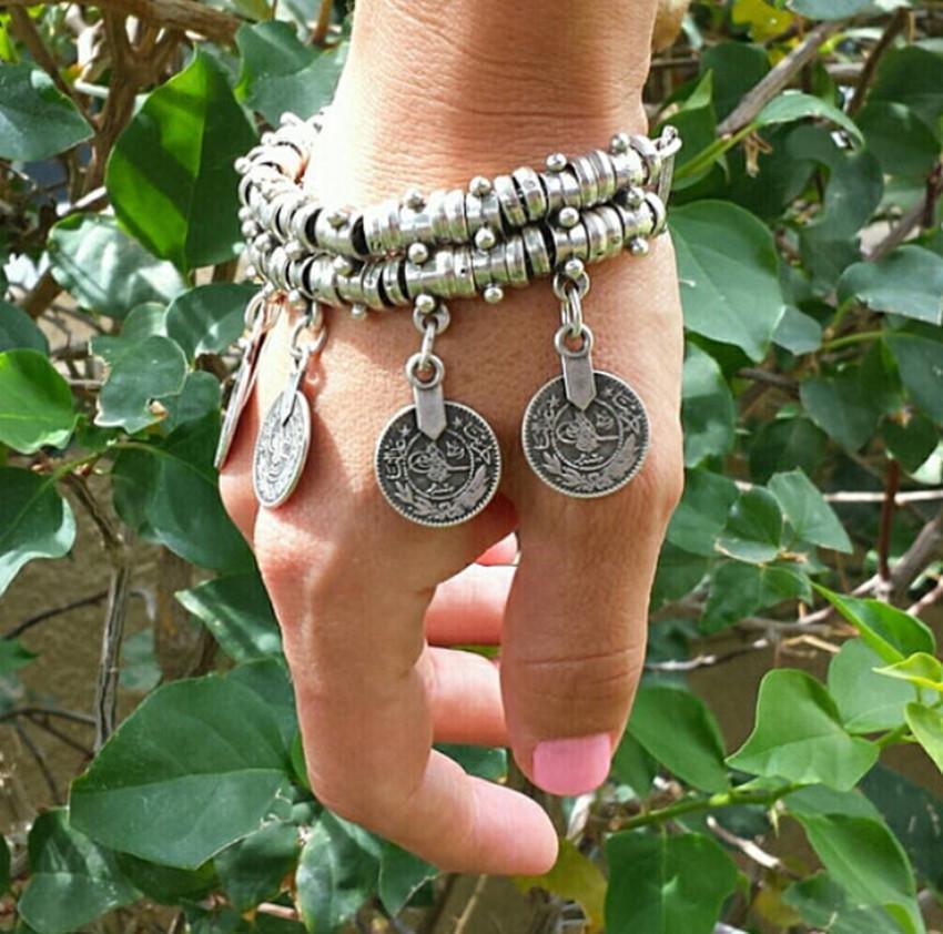 "I am Abundant" Coin Bracelet