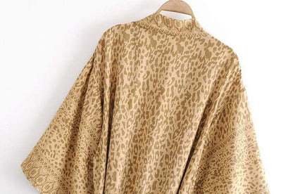 Xanthe Leopard Print Kimono