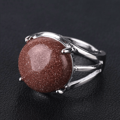 Natural Gemstone Cocktail Ring