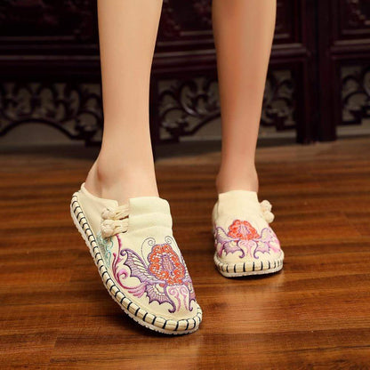 Butterfly Embroidered Espadrilles