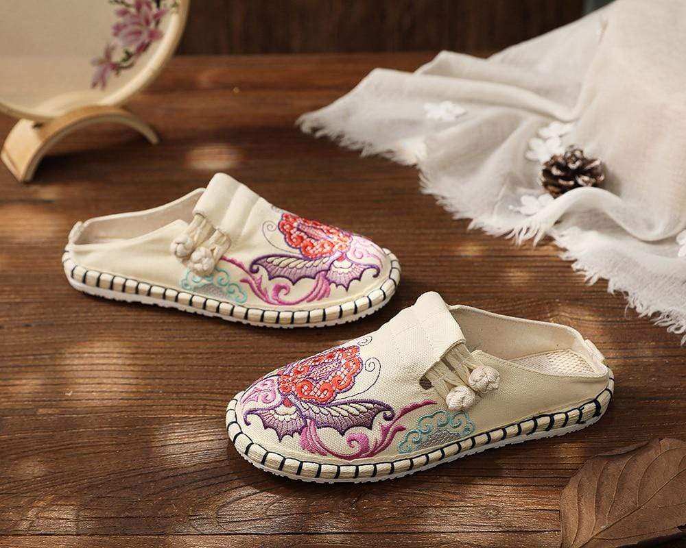 Butterfly Embroidered Espadrilles