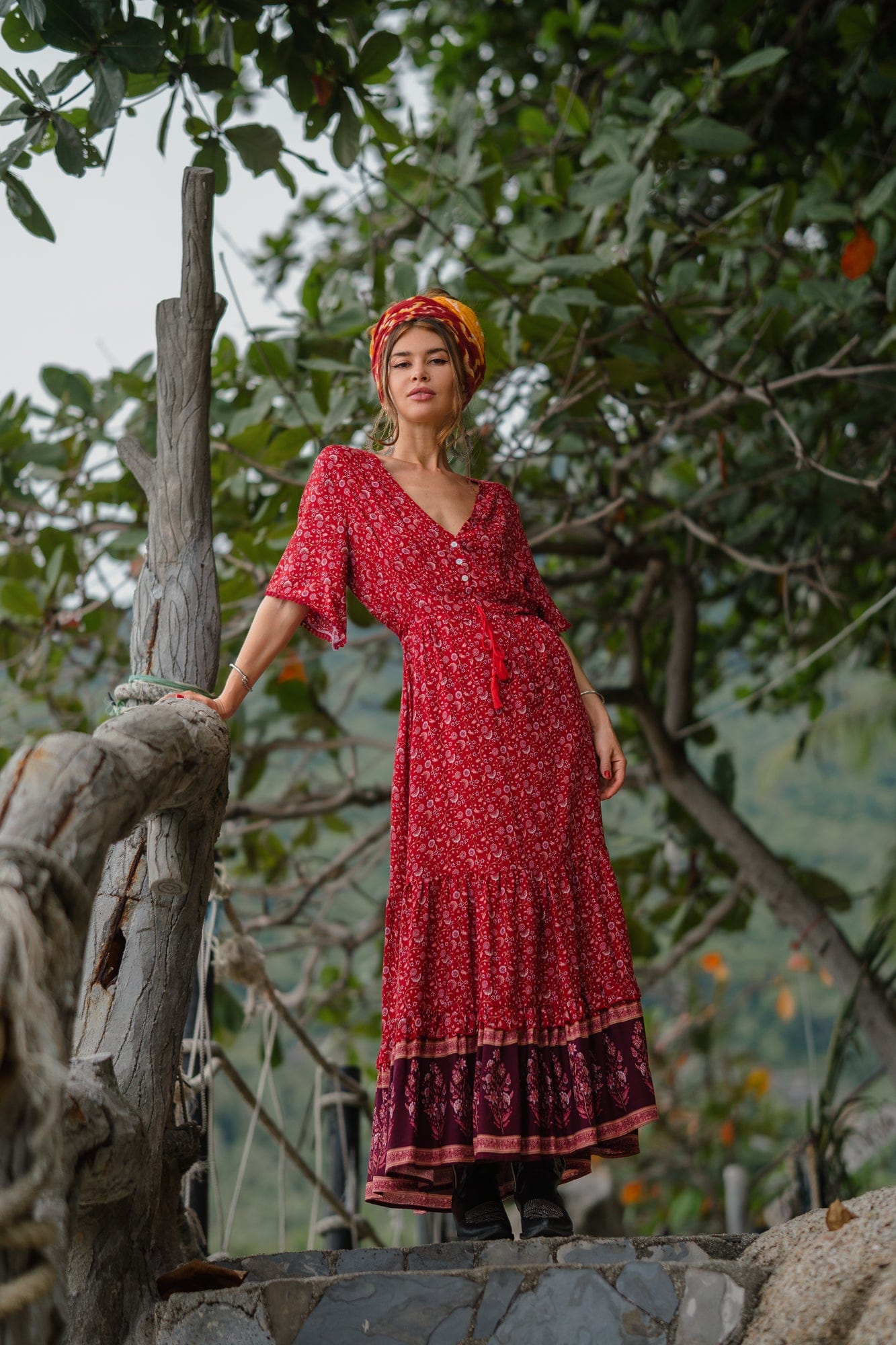 Calia Red Maxi Dress