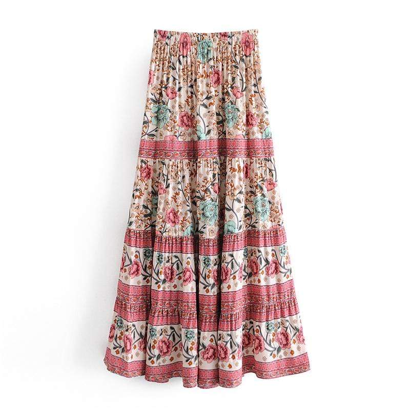 Cande Maxi Skirt in Pink