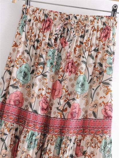 Cande Maxi Skirt in Pink